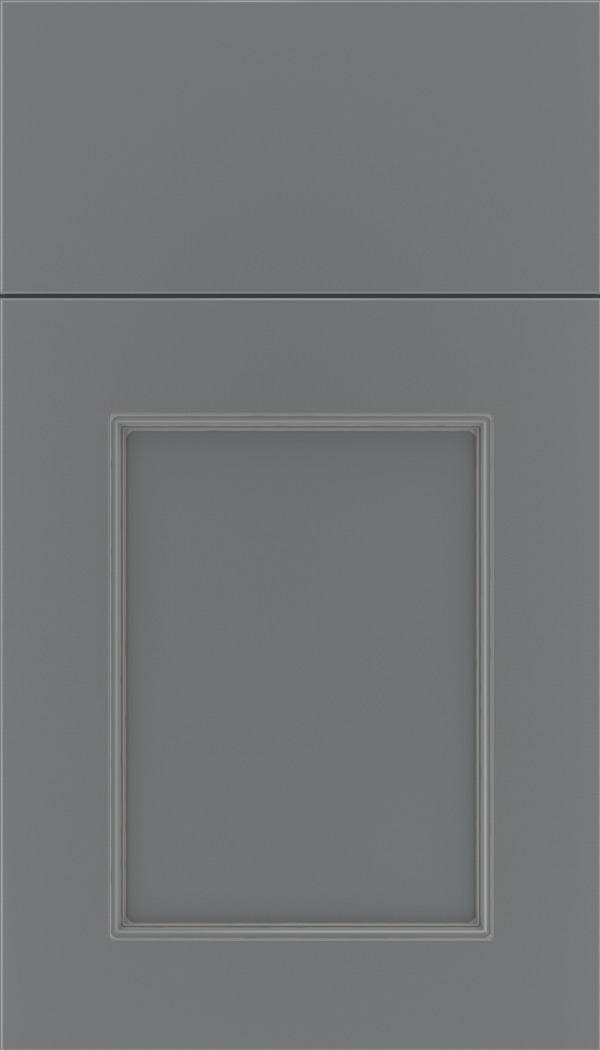 Lexington Maple recessed panel cabinet door in Cloudburst with Pewter glaze