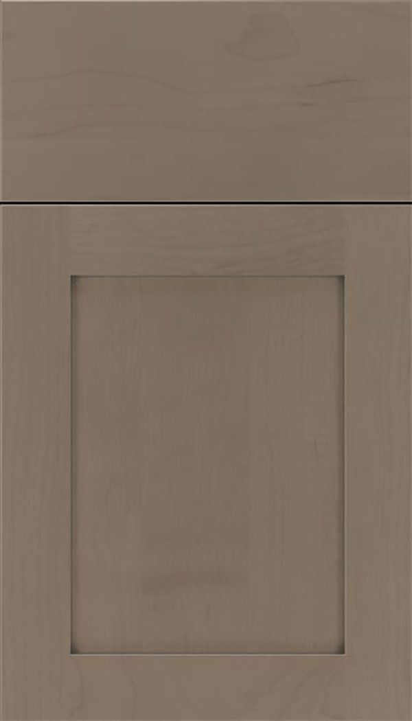 Salem Maple shaker cabinet door in Winter with Pewter glaze