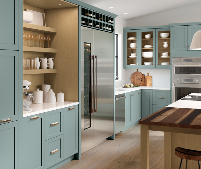 Watery Blue Scandi Inspired Kitchen Cabinets